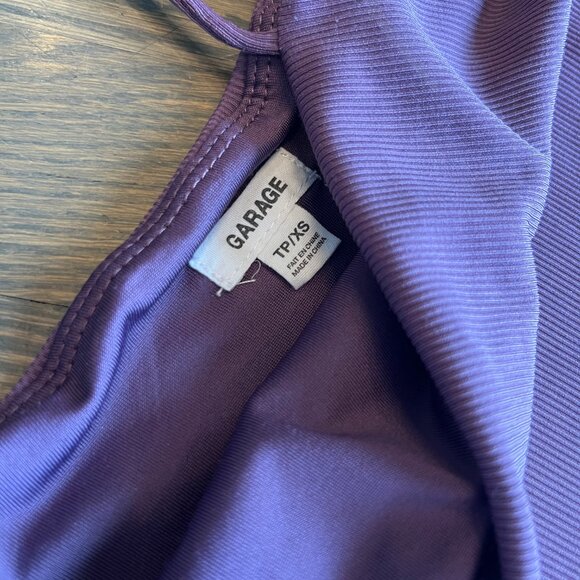 Garage Ribbed Bodycon Mini Dress – Purple – Size xs - Picture 3 of 4